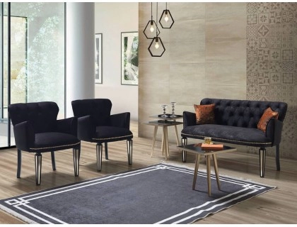 Kafe-bekleme-kuaför-ofis-kave-çayseti koltuk takımı 2+1+1