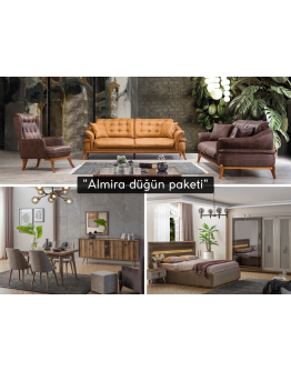 Almira düğün paketi(HEDİYELi orta sehpa-kurulum)