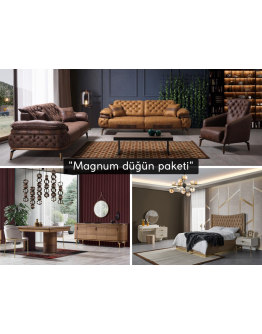 Magnum Düğün Paketi (HEDİYELİ orta sehpa ve kurulum)