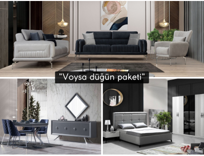 Voysa düğün paketi(HEDİYELİ orta sehpa ve kurulum)