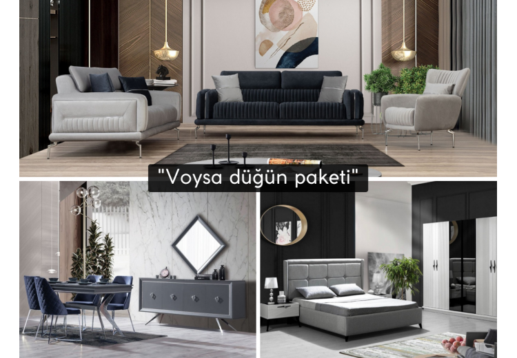 Voysa düğün paketi(HEDİYELİ orta sehpa ve kurulum)