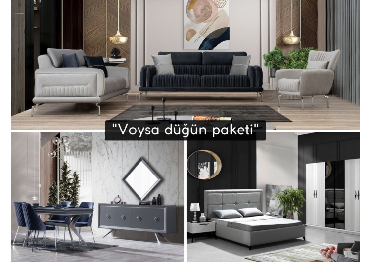 Voysa düğün paketi(HEDİYELİ orta sehpa ve kurulum)