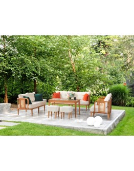 Sidney bahçe- ofis bekleme ahsap koltuk takımı